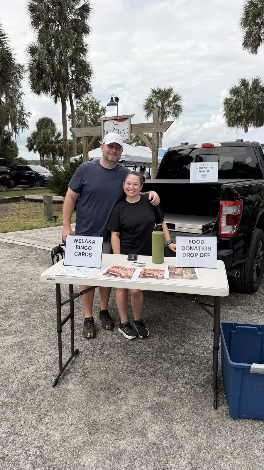 The Welaka Golf Carts table at Cartoberfest in Welaka